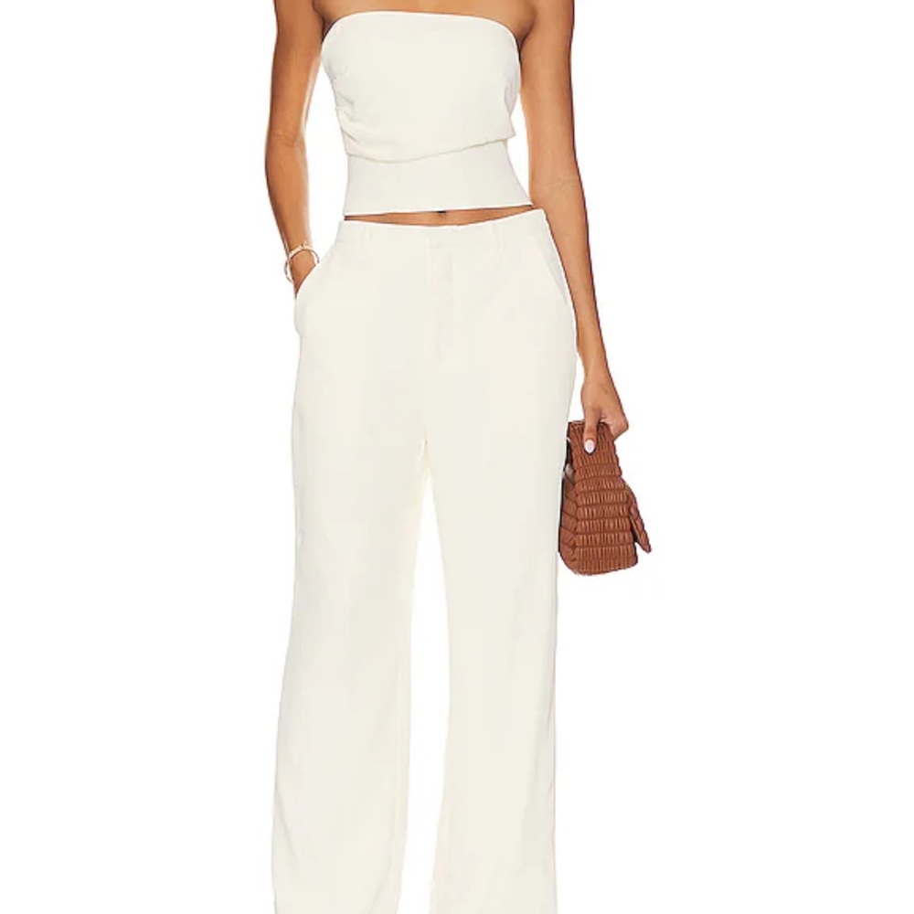 Elegant Ivory Strapless Top